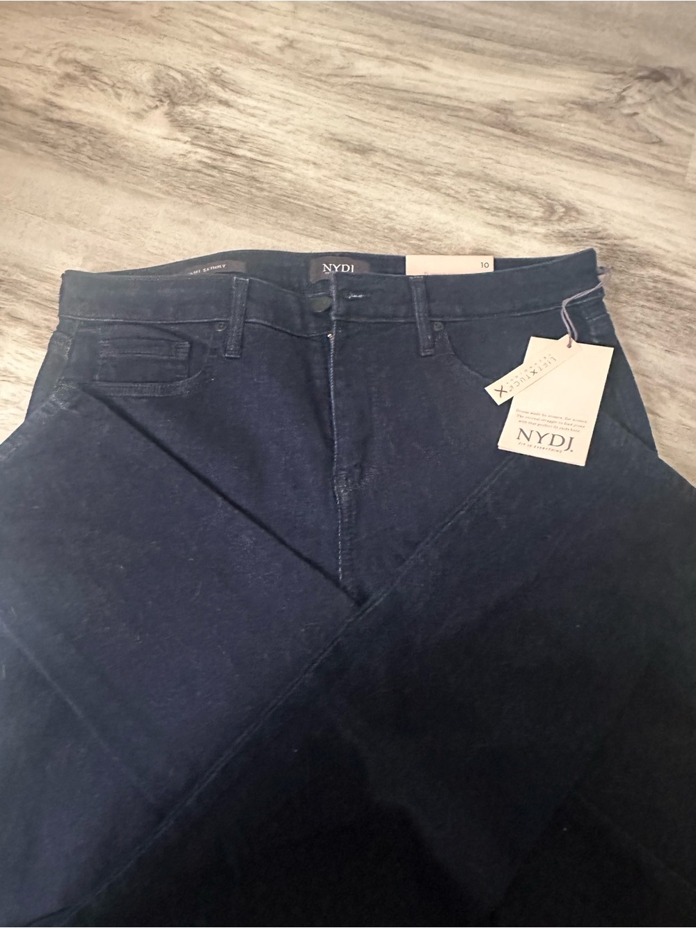 NYDJ Black Slim Straight Women’s Jeans Size 10 - Picture 4 of 5